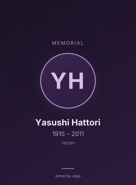 Memorial portrait of Yasushi Hattori
