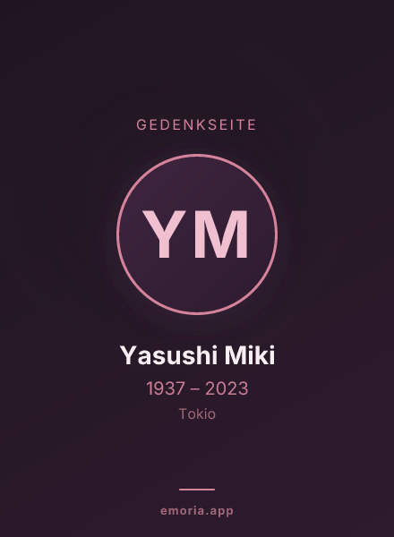 Gedenkportrait von Yasushi Miki