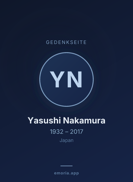 Gedenkportrait von Yasushi Nakamura