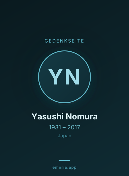 Gedenkportrait von Yasushi Nomura