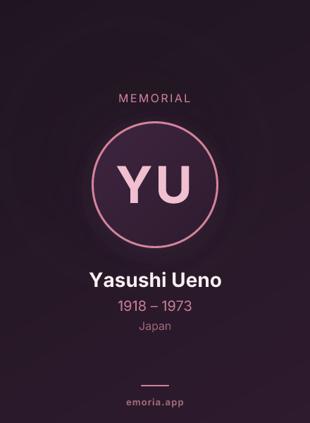 Memorial portrait of Yasushi Ueno