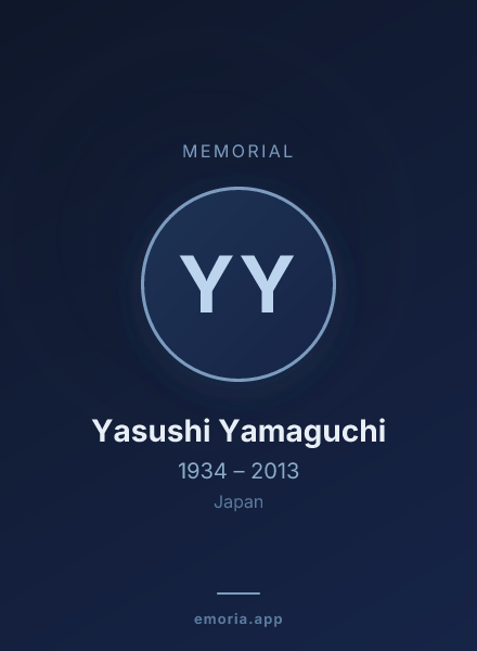 Memorial portrait of Yasushi Yamaguchi