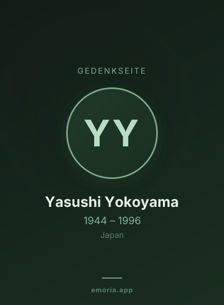 Gedenkportrait von Yasushi Yokoyama