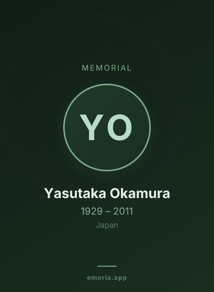 Memorial portrait of Yasutaka Okamura