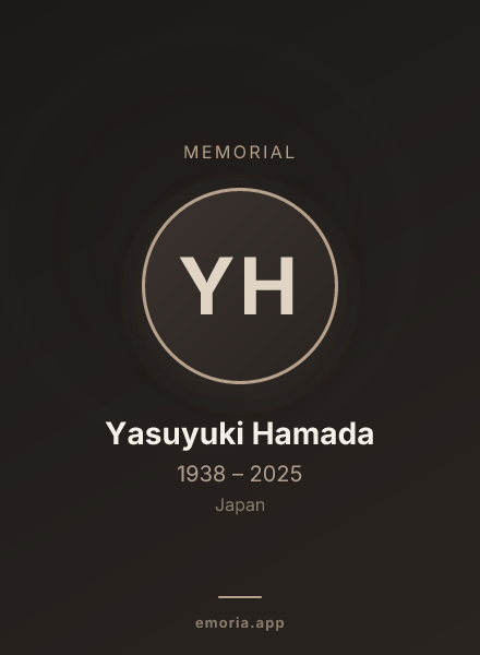 Memorial portrait of Yasuyuki Hamada