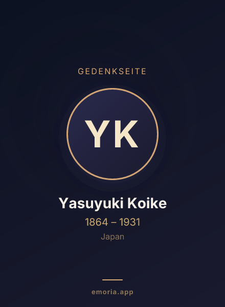 Gedenkportrait von Yasuyuki Koike