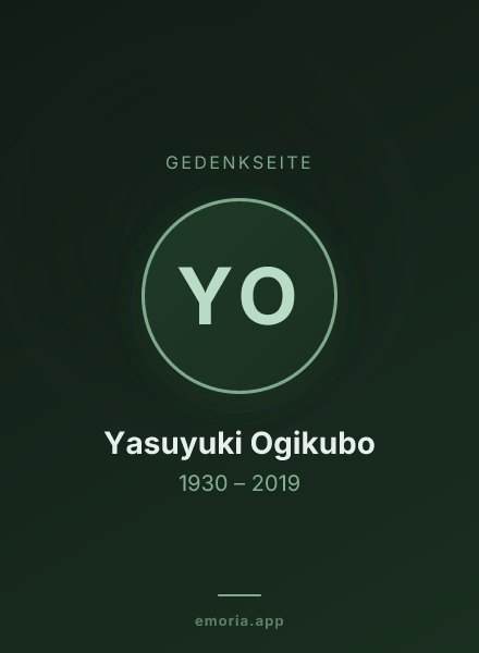 Gedenkportrait von Yasuyuki Ogikubo