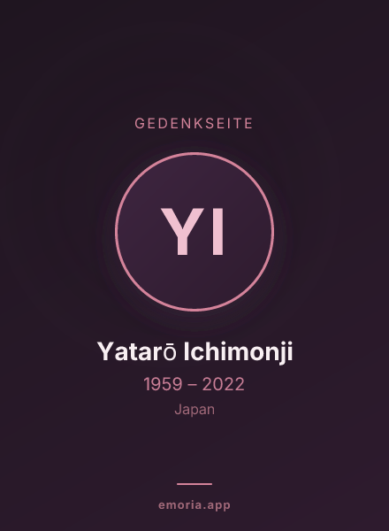 Gedenkportrait von Yatarō Ichimonji