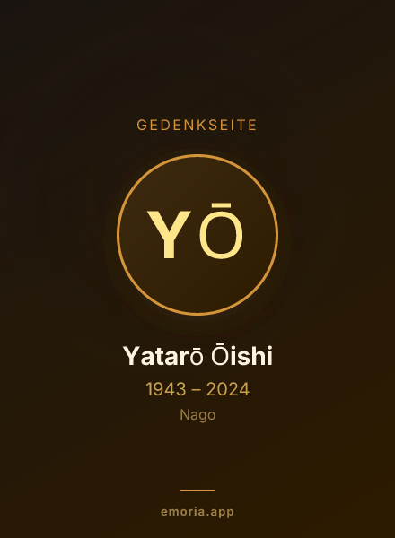 Gedenkportrait von Yatarō Ōishi