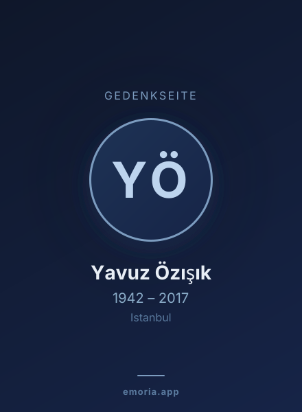 Gedenkportrait von Yavuz Özışık