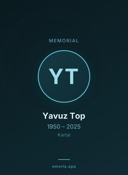 Memorial portrait of Yavuz Top