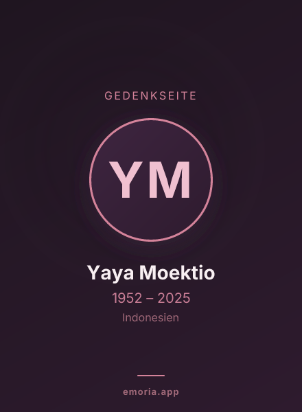 Gedenkportrait von Yaya Moektio