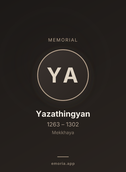 Memorial portrait of Yazathingyan