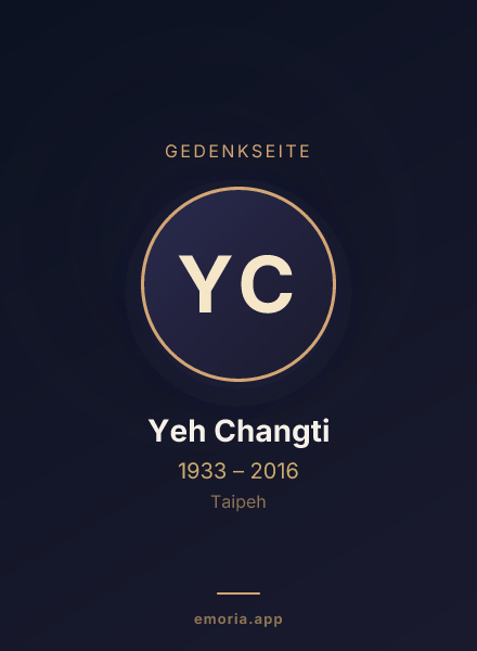 Gedenkportrait von Yeh Changti