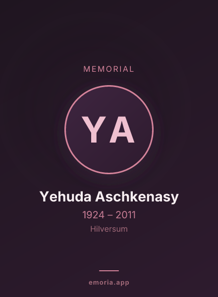 Memorial portrait of Yehuda Aschkenasy