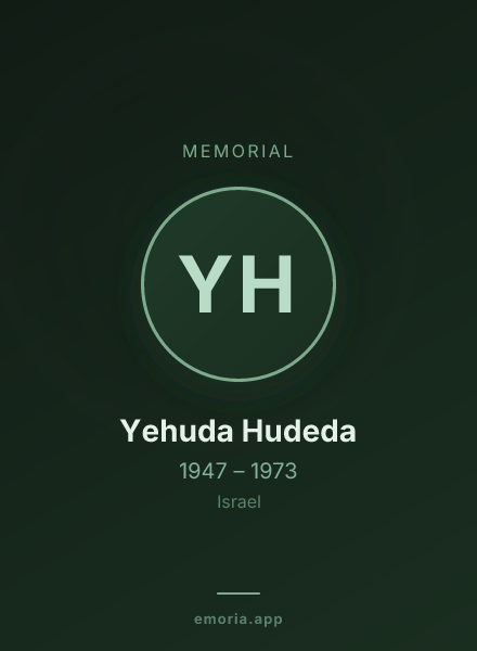 Memorial portrait of Yehuda Hudeda