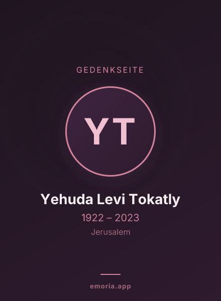 Gedenkportrait von Yehuda Levi Tokatly