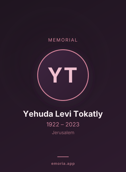 Memorial portrait of Yehuda Levi Tokatly