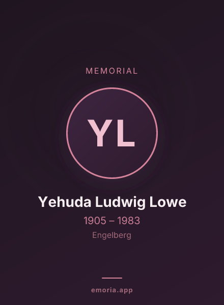 Memorial portrait of Yehuda Ludwig Lowe