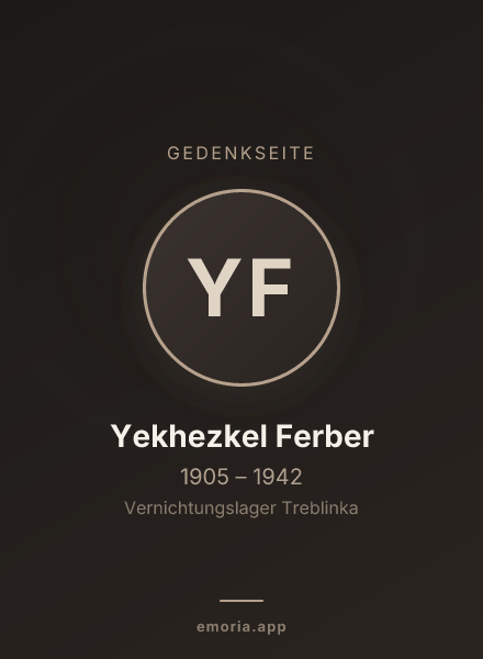 Gedenkportrait von Yekhezkel Ferber