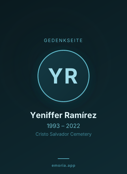 Gedenkportrait von Yeniffer Ramírez