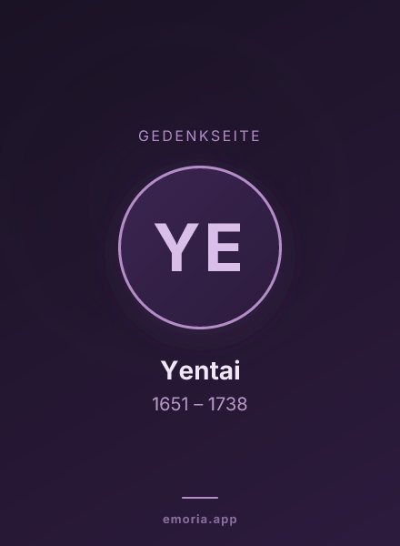Gedenkportrait von Yentai