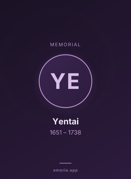 Memorial portrait of Yentai
