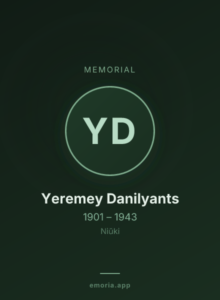Memorial portrait of Yeremey Danilyants