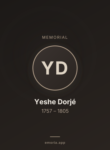 Memorial portrait of Yeshe Dorjé