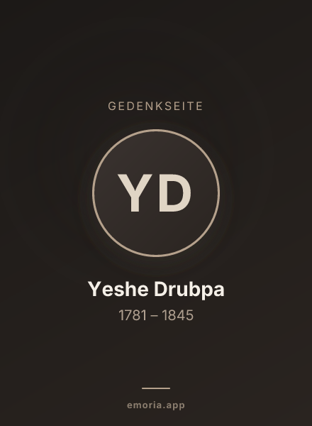 Gedenkportrait von Yeshe Drubpa