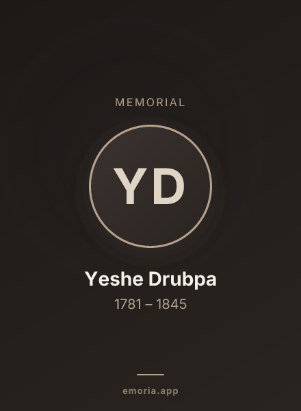 Memorial portrait of Yeshe Drubpa