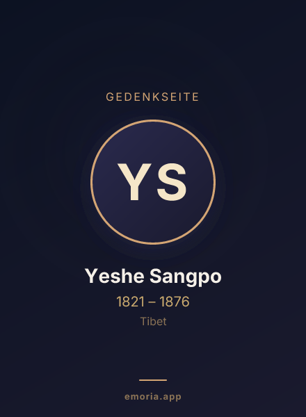 Gedenkportrait von Yeshe Sangpo
