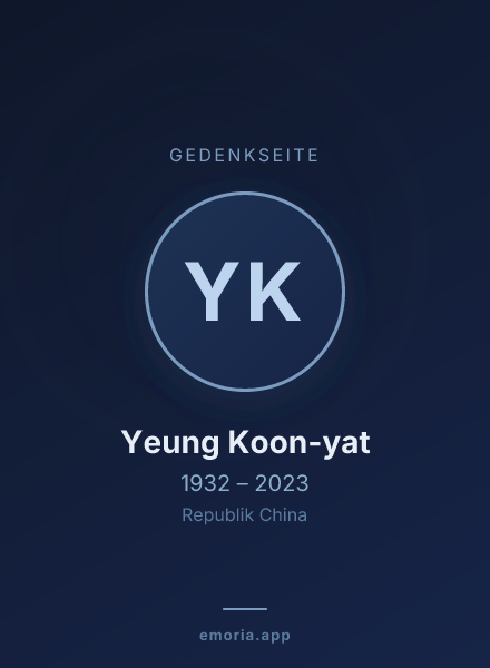 Gedenkportrait von Yeung Koon-yat