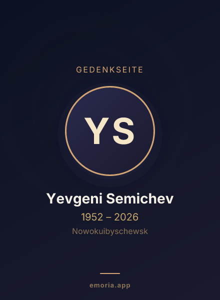 Gedenkportrait von Yevgeni Semichev