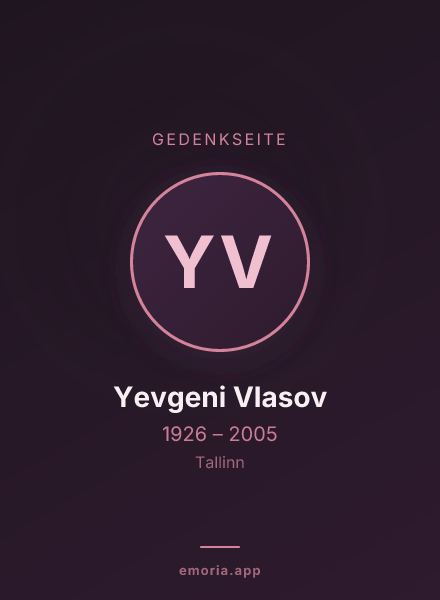 Gedenkportrait von Yevgeni Vlasov