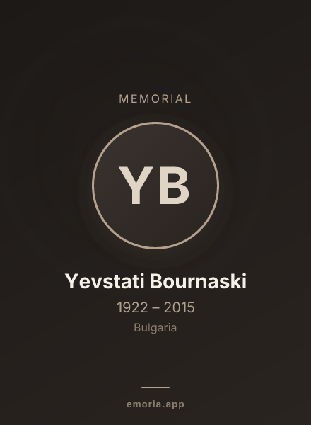 Memorial portrait of Yevstati Bournaski