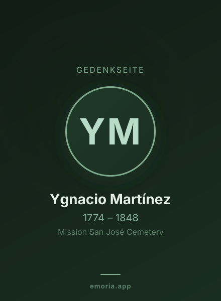 Gedenkportrait von Ygnacio Martínez