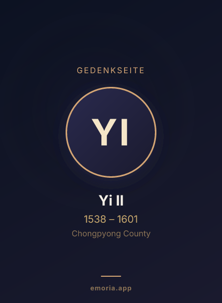 Gedenkportrait von Yi Il