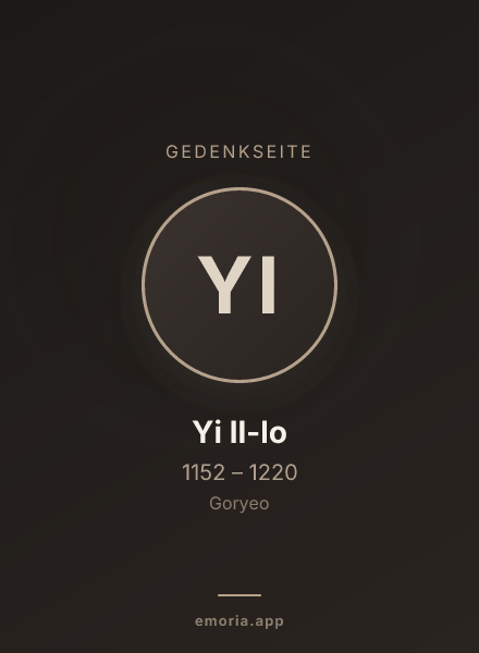 Gedenkportrait von Yi Il-lo