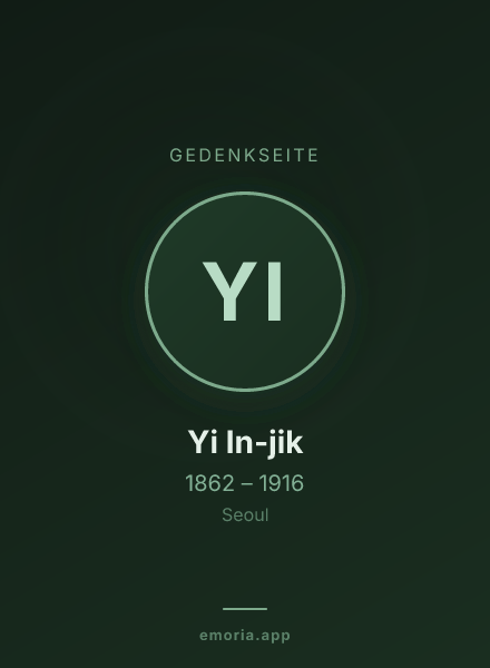 Gedenkportrait von Yi In-jik