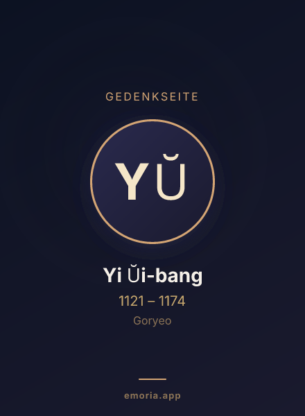 Gedenkportrait von Yi Ŭi-bang