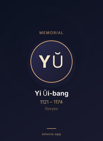 Memorial portrait of Yi Ŭi-bang