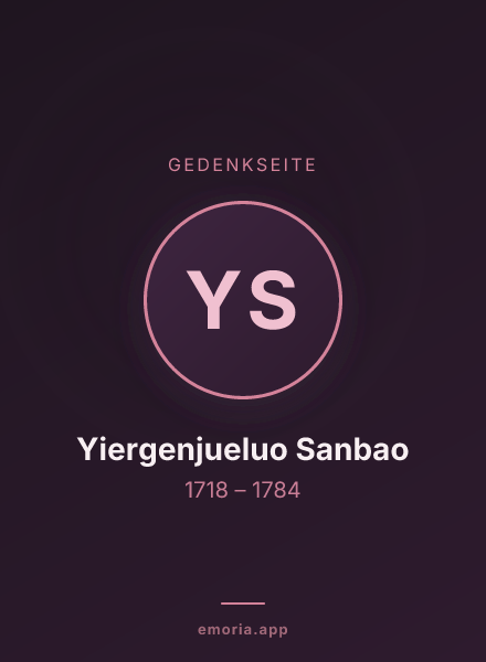 Gedenkportrait von Yiergenjueluo Sanbao