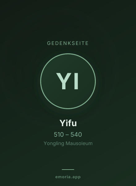 Gedenkportrait von Yifu