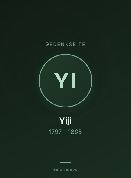 Gedenkportrait von Yiji
