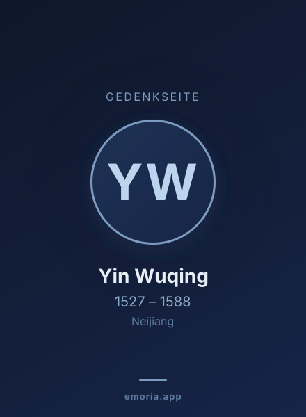 Gedenkportrait von Yin Wuqing