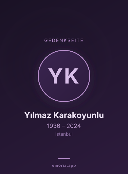 Gedenkportrait von Yılmaz Karakoyunlu