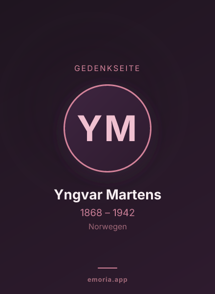 Gedenkportrait von Yngvar Martens