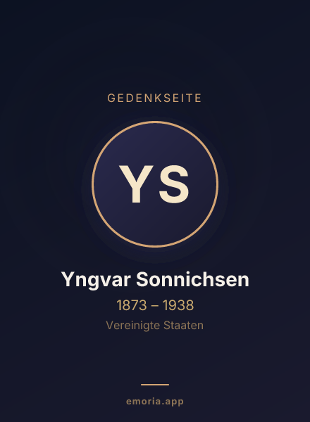 Gedenkportrait von Yngvar Sonnichsen