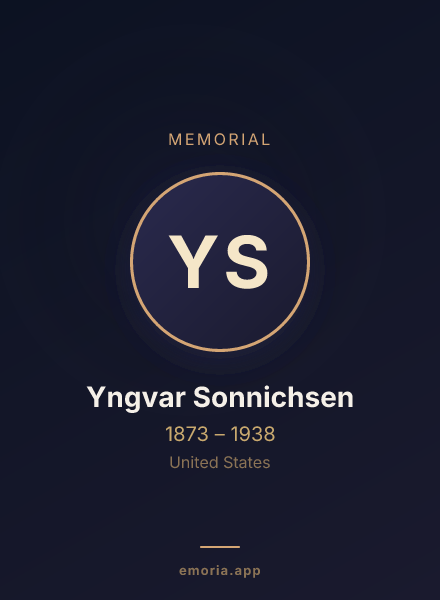 Memorial portrait of Yngvar Sonnichsen